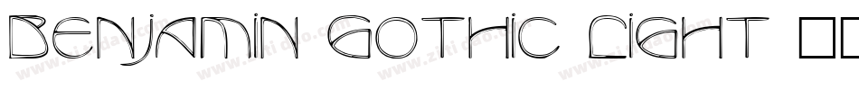 Benjamin Gothic Light字体转换